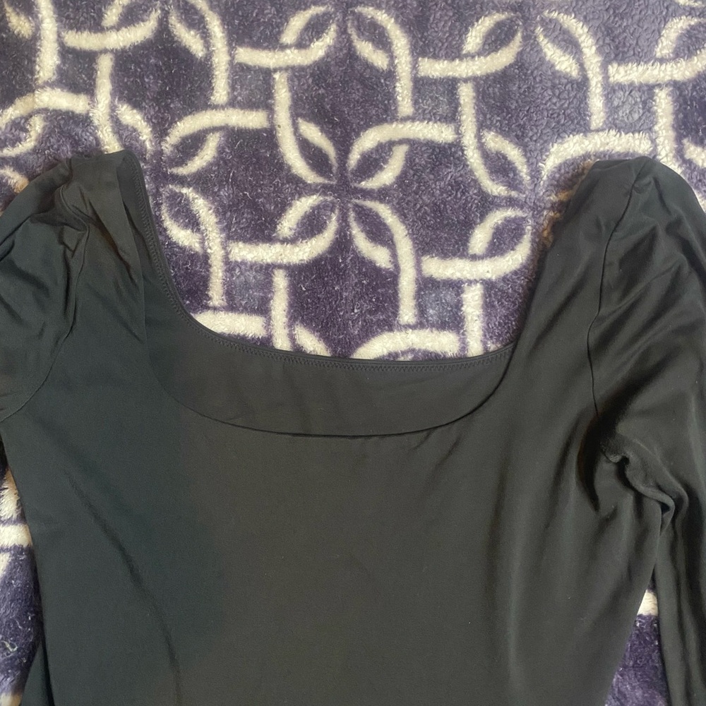 Lululemon Athletic Black Long Sleeve Bodysuit - Picture 3 of 5